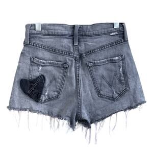 MOTHER Jeans The Tomcat Kick Fray Shorts in Shadows In The Grass Size 24